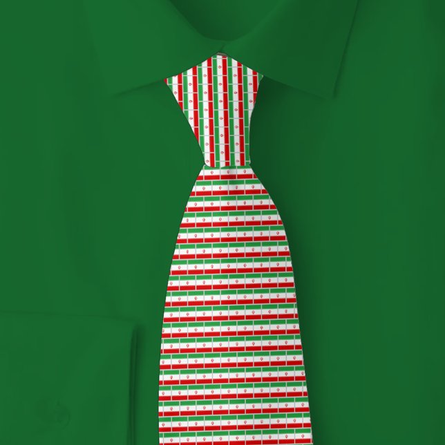 Iran Flag Brick Pattern Tie (Creator Uploaded)