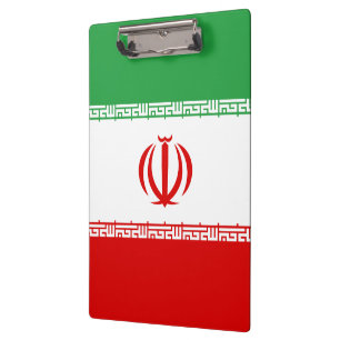 Iran Flag Clipboard