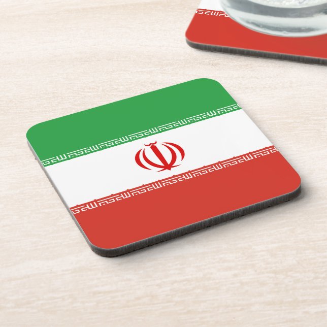 Iran flag coaster (Left Side)