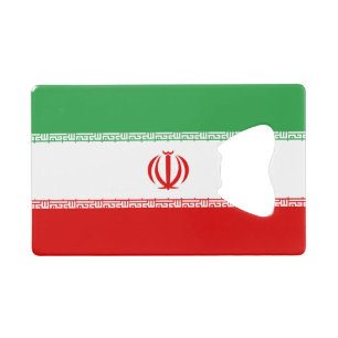 Iran Flag Credit Card Bottle Opener