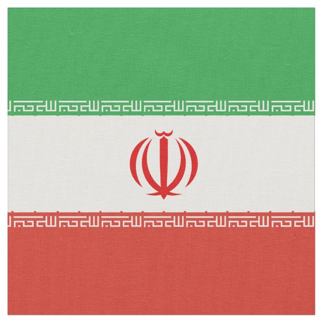 Iran flag fabric (Close Up)