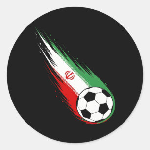 Iran Flag Graphic Iran Pride Heritage Classic Round Sticker