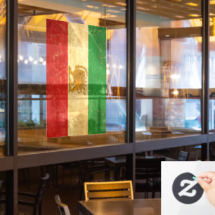 Iran Flag Lion And Sun Shah of Iran Flag Window Cling