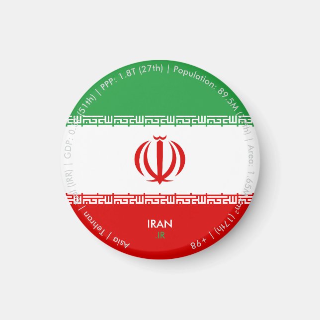 Iran Flag Magnet (Front)