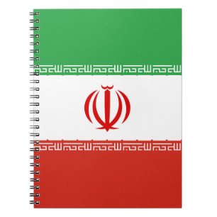 Iran flag notebook