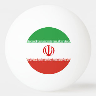 Iran flag ping pong ball