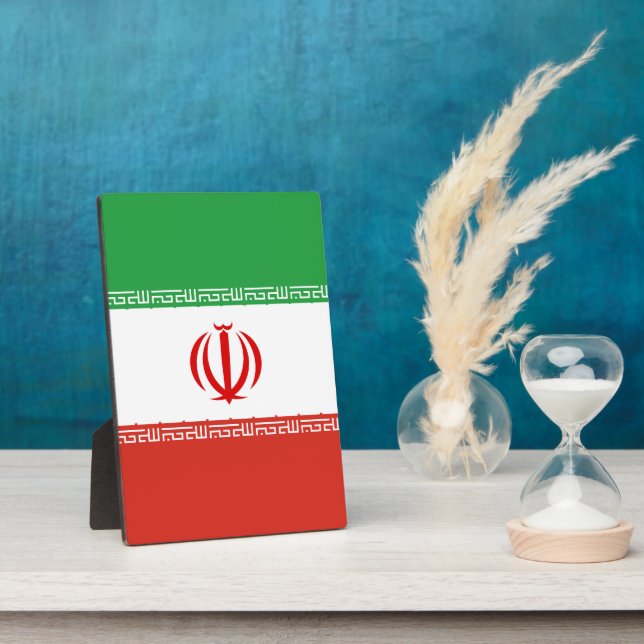 Iran flag plaque (Side)