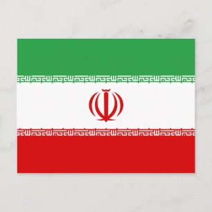 Iran Flag Postcard