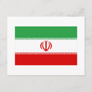 Iran Flag Postcard