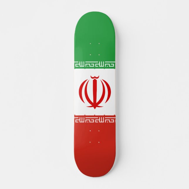 Iran flag skateboard (Front)