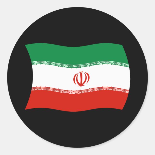 Iran Flag Sticker (Front)