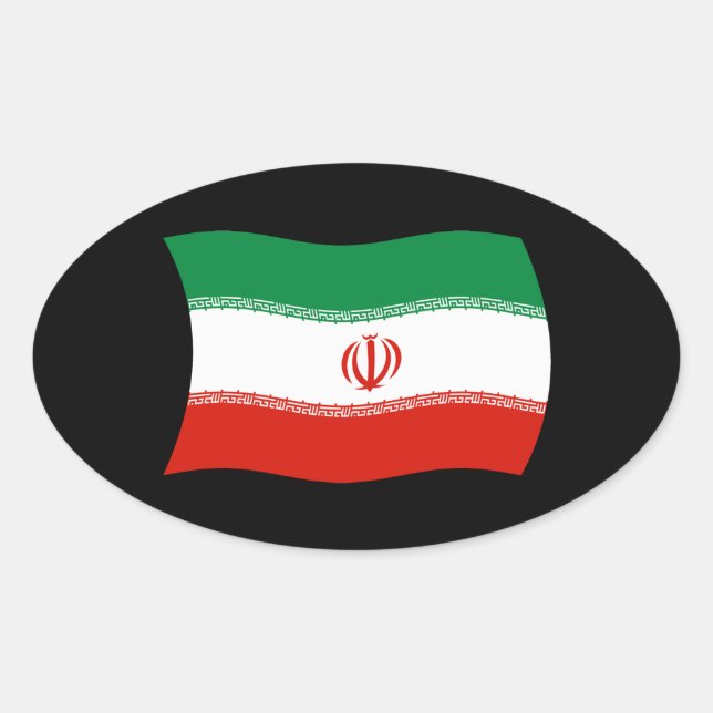 Iran Flag Sticker (Front)