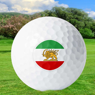 Iran Golf Balls, Persian Flag, Shah of Iran Golf Balls