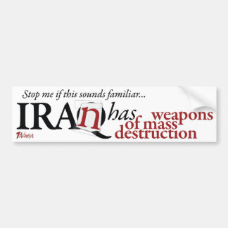 Iran Has WMD Bumper Sticker