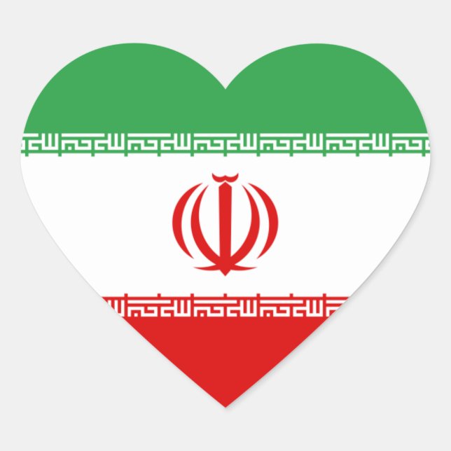 iran heart sticker (Front)