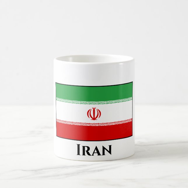 Iran (Iranian) Flag Coffee Mug (Center)