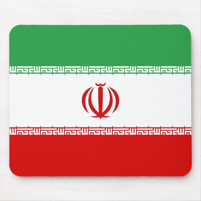 Iran (Iranian) Flag Mouse Pad (Front)