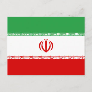 Iran (Iranian) Flag Postcard