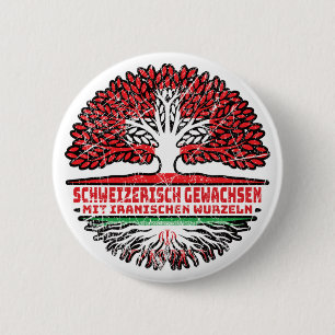 Iran Iranian Switzerland Baum Root and Swiss Sc 2 Inch Round Button