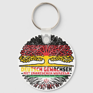 Iran Iranisch Deutsch Deutschland Baum Wurzel Keychain