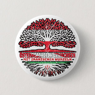Iran Iranisch Österreichisch Österreich Baum 2 Inch Round Button