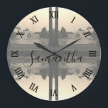 Iran Isfahan chehel sotun palace 1970 Large Clock<br><div class="desc">Iran Isfahan chehel sotun palace 1970</div>