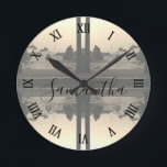 Iran Isfahan chehel sotun palace 1970 Round Clock<br><div class="desc">Iran Isfahan chehel sotun palace 1970</div>