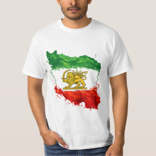 Iran Lion & Sun T-Shirt Persian Shir o Khorshid