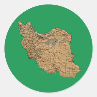 Iran Map Sticker