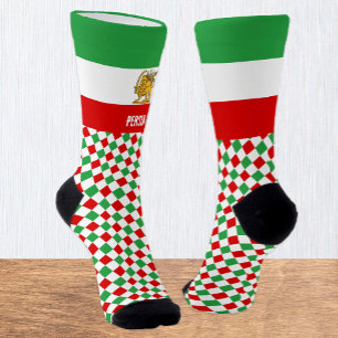 Iran, Persia Socks, Persian flag / Shah of Iran Socks
