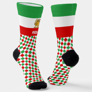 Iran, Persia Socks, Persian flag / Shah of Iran Socks