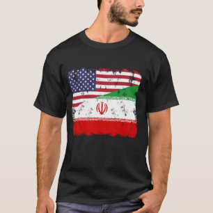 Iran Pride Iranian American Flag Roots Heritage T-Shirt