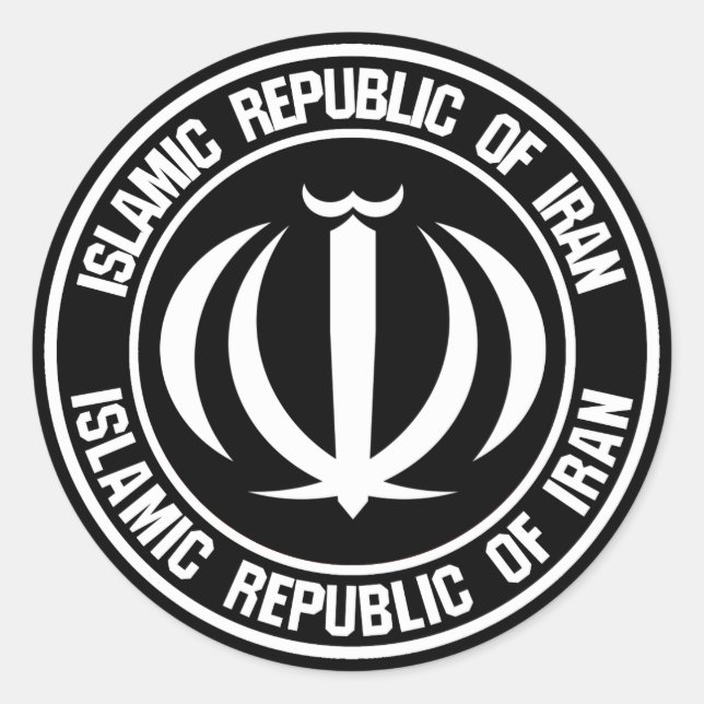 Iran Round Emblem Classic Round Sticker (Front)