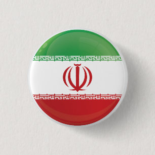 Iran  Round Icon Flag 1 Inch Round Button
