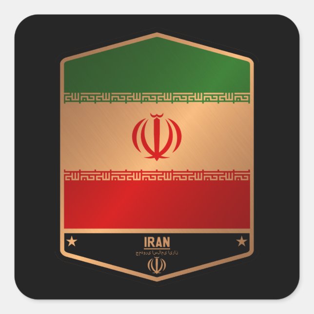 Iran Square Sticker (Front)