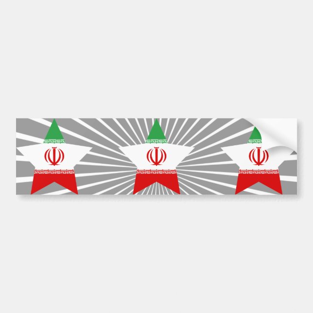 Iran Star Bumper Sticker (Front)
