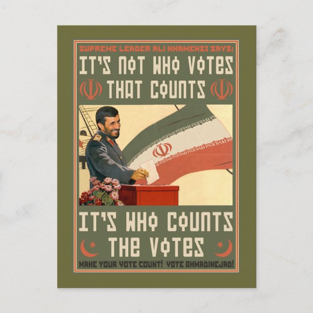Iran Vote '09 Postcard (Front)