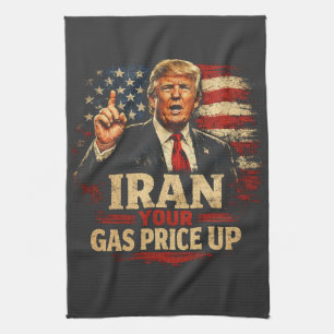Iran Your Gas Price Up Kitchen Towel