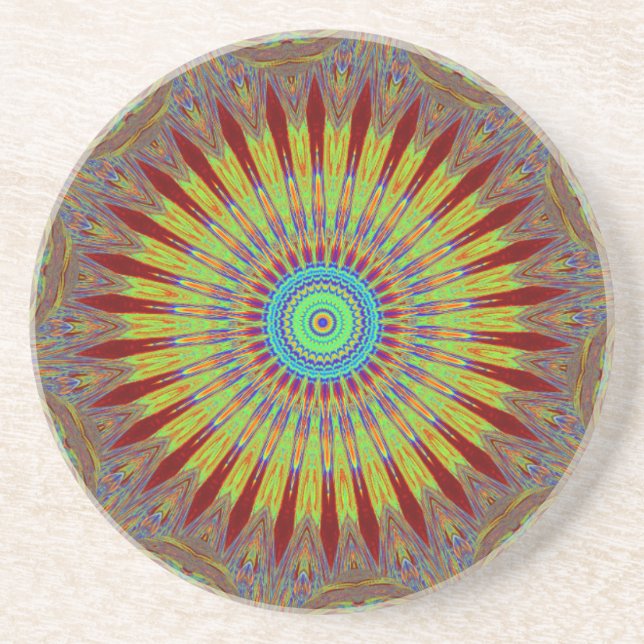 Iranian carpet  African ethnic tribal pattern.jpg Coaster (Front)