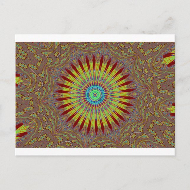 Iranian carpet  African ethnic tribal pattern.jpg Postcard (Front)