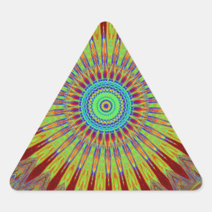 Iranian carpet  African ethnic tribal pattern.jpg Triangle Sticker