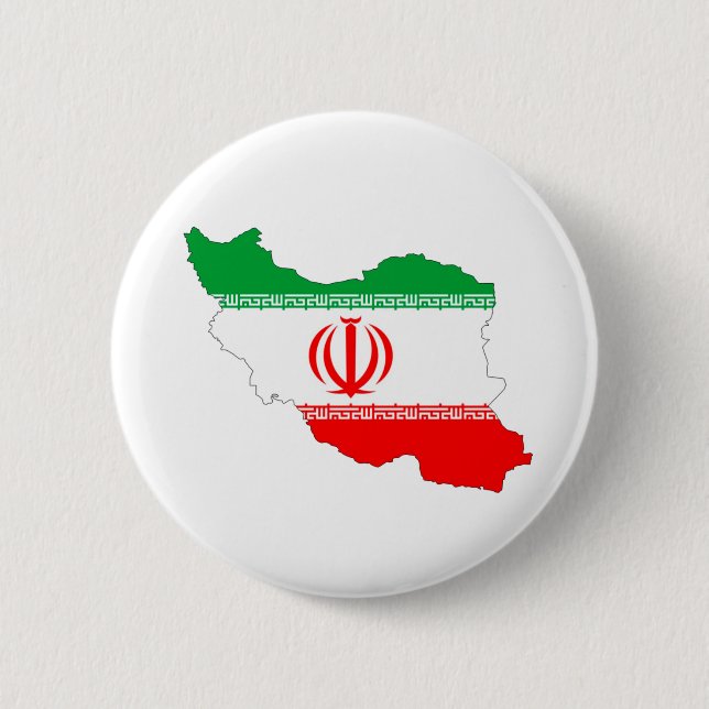 Iranian Flag 2 Inch Round Button (Front)