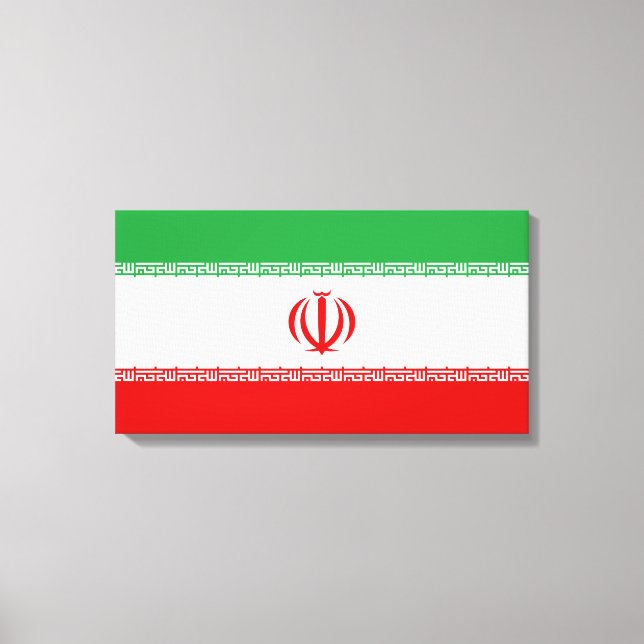 Iranian Flag (Iran) (Persian) Canvas Print (Front)