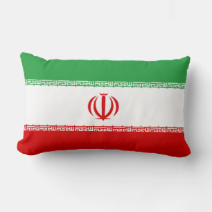 Iranian Flag (Iran) (Persian) Lumbar Pillow