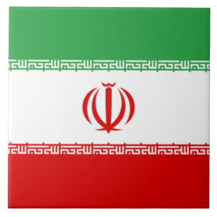 Iranian Flag (Iran) (Persian) Tile