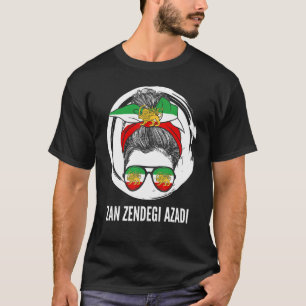 Iranian Flag, Support Women of Iran Azadi, WOMAN M T-Shirt