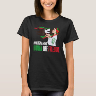 Iranian Girl Iran Woman Persian Flag T-Shirt