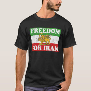 Iranian Lion Flag FREEDOM FOR IRAN Support Women o T-Shirt