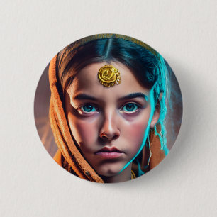 Iranian Persian girl 2 Inch Round Button