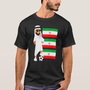 Iranian Sheik Iran Flag Soccer T-Shirt